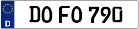 Trailer License Plate